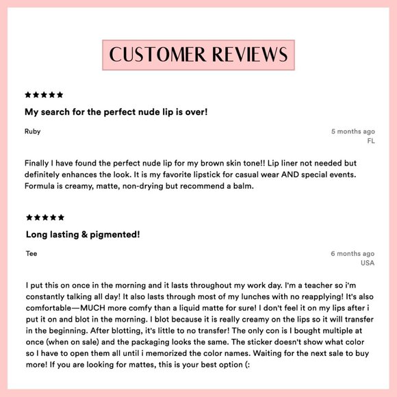 UOMA Lipstick Badass Tracy - Picture 3 of 3